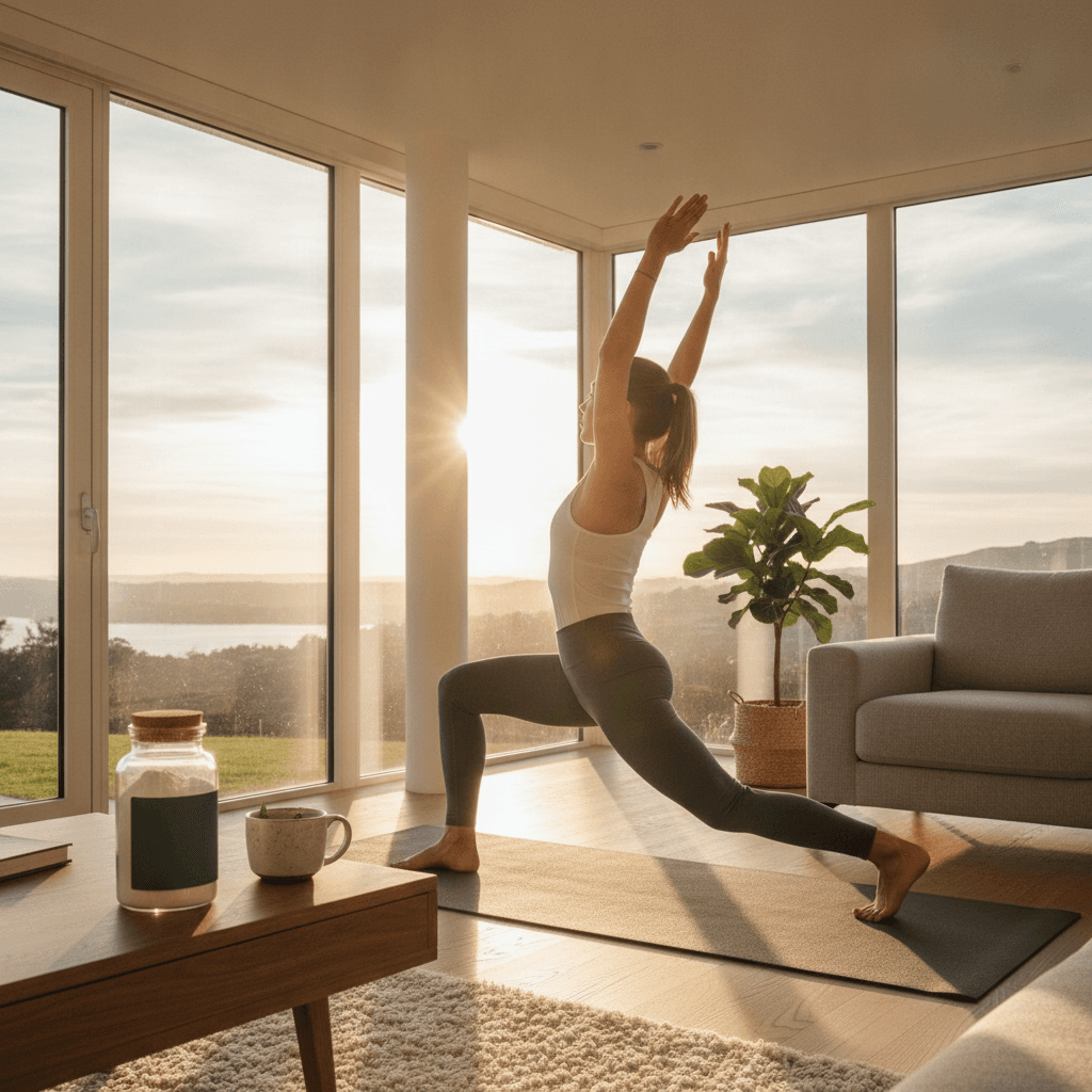 Morning adaptogens improved stress, sleep, and mood in active adults
