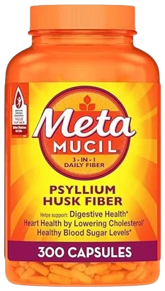 Metamucil Psyllium Husk Capsules bottle