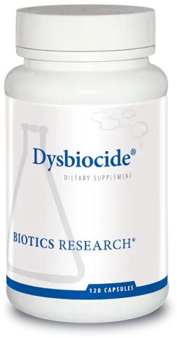 Biotics Research FC-Cidal and Dysbiocide bottle