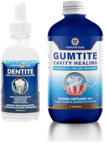 Medicinal Foods Gumtite Ozonated Mouthwash Oil bottle