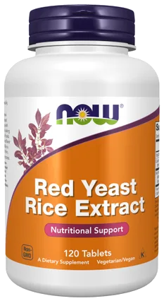 NOW Foods Red Yeast Rice Extract Tablets bottle