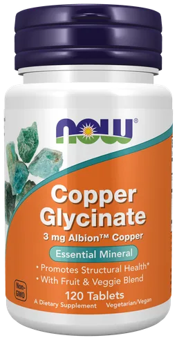 NOW Foods Copper Glycinate bottle