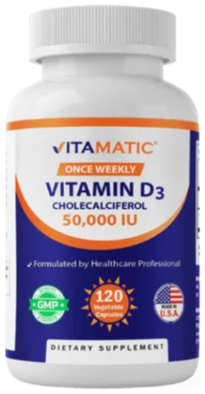 Vitamatic Vitamin D3 50,000 IU bottle