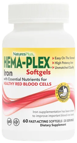 NaturesPlus Hema-Plex Softgels bottle