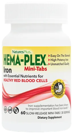 NaturesPlus Hema-Plex Mini-Tabs bottle
