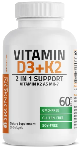 Bronson Vitamin K2 + D3 bottle