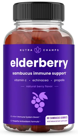 NutraChamps Elderberry Gummies bottle