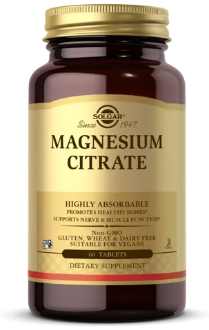 Solgar Magnesium Citrate bottle
