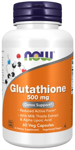 NOW Foods Glutathione 500 mg bottle