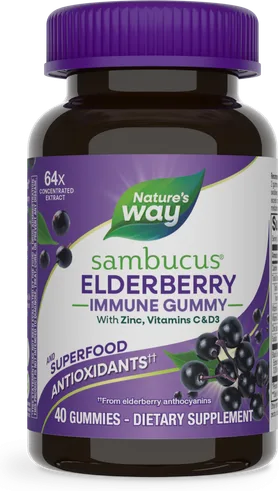 Nature's Way Sambucus Elderberry Gummies bottle