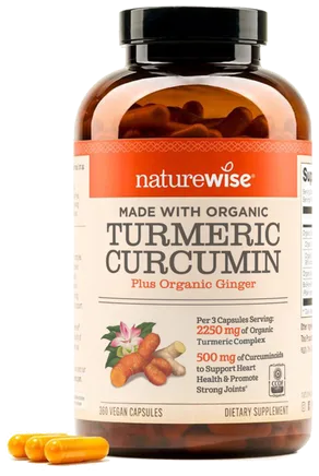 NatureWise Turmeric Curcumin 2250 mg bottle