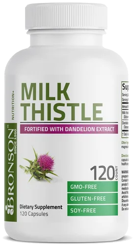 Bronson Milk Thistle and Dandelion bottle