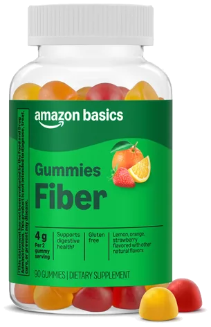 Amazon Basics Fiber Gummies bottle