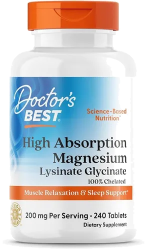 Doctor's Best High Absorption Magnesium Glycinate Lysinate bottle
