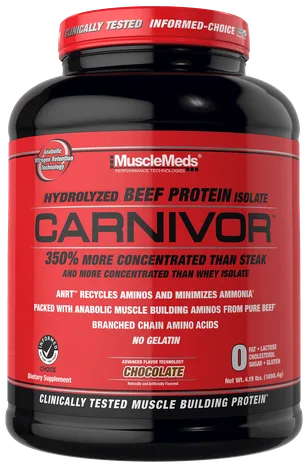MuscleMeds Carnivor Beef Protein Isolate bottle