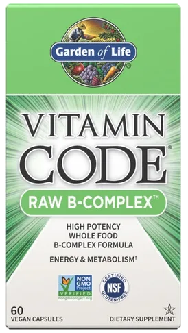 Garden of Life Vitamin Code Raw B-Complex bottle