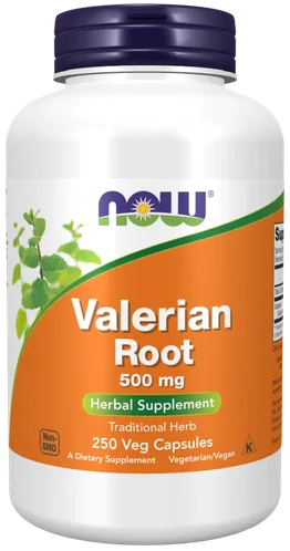 NOW Foods Valerian Root 500 mg bottle