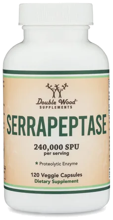 Double Wood Supplements Serrapeptase bottle
