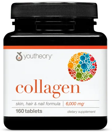 Youtheory Advanced Collagen, 6,000 mg, 290 Tablets, 48-Day Supply bottle