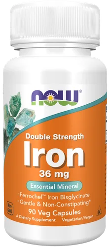 Now Double Strength Iron 36 mg bottle