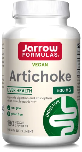 Jarrow Artichoke 500 mg, Standardized Artichoke Extract, 180 Capsules bottle