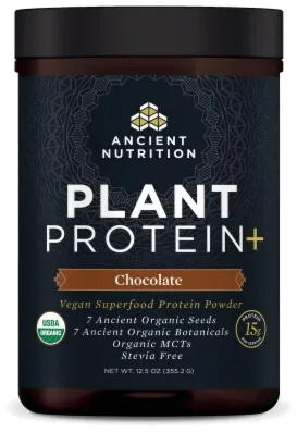 Ancient Nutrition Plant Protien + (Chocalate Flavor) bottle
