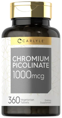 Carlyle Chromium Picolinate Supplement | 1000mcg | 360 Tablets bottle