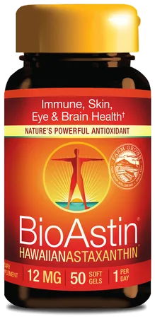 Nutrex Hawaii BioAstin Hawaiian Astaxanthin 12 mg, 50 Soft Gels bottle