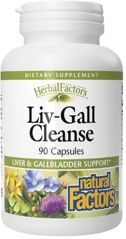 Natural Factors Liv-Gall Cleanse, 90 Capsules bottle