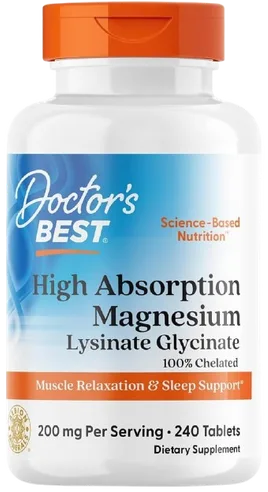 Doctor's Best High Absorption Magnesium Glycinate Lysinate bottle