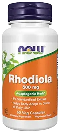 NOW Foods Rhodiola Rosea 500 mg bottle