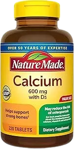 Nature's Bounty Calcium 1200 mg with Vitamin D3, 120 Softgels bottle