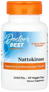 Doctor's Best Nattokinase, 2,000 FUs, 90 Veggie Caps bottle