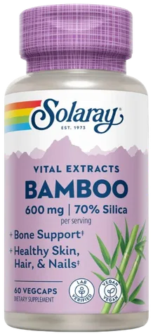 Solaray Bamboo Extract 600mg bottle
