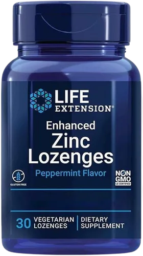 Life Extension Enhanced Zinc Lozenges, 18.75 mg bottle