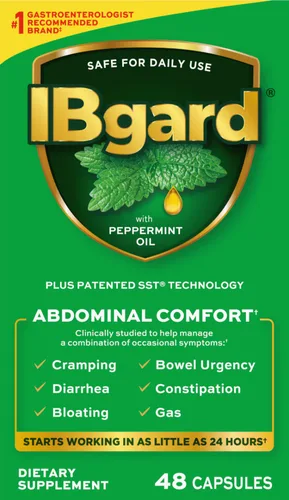 IM HealthScience Nestle IBgard Daily Gut Health Supplement, 48 Capsules bottle