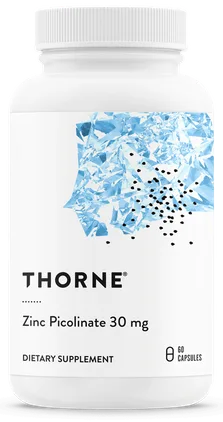 Thorne Zinc Picolinate 30 mg bottle
