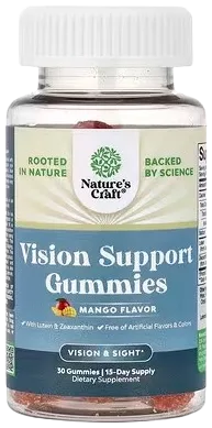 Nature's Craft Vision Support Gummies bottle