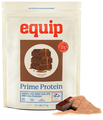 Equip Chocolate protein bottle