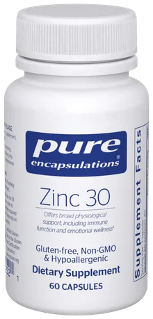 Pure Encapsulations Zinc 30 bottle