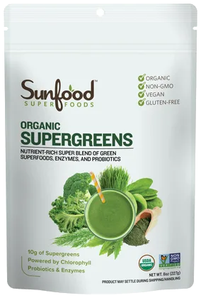 Sunfood Supergreens bottle
