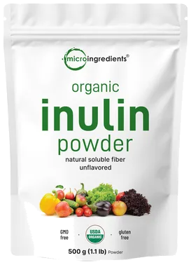 Micro Ingredients Organic Inulin Powder bottle
