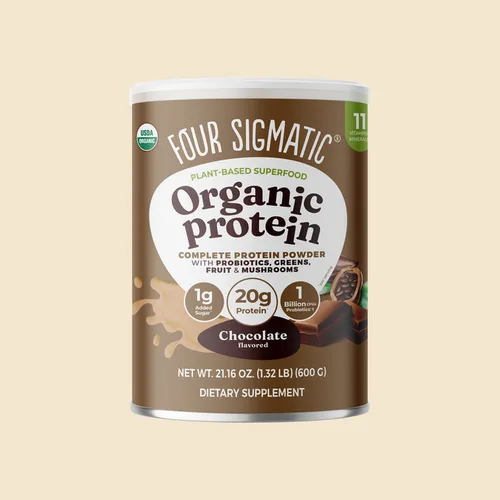 Four Sigmatic Plant Based Superfood Organic Protien (Chocolate Flavor) bottle