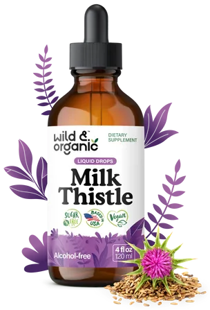 Wild & Organic Milk Thistle Drops bottle