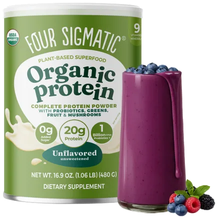 Four Sigmatic Plant Based Superfood Organic Protein (Natural Flavor) bottle