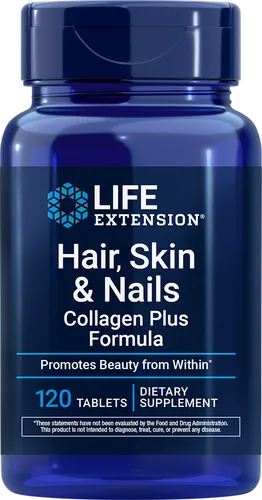 Life Extension Hair, Skin & Nails Collagen Plus Formula bottle