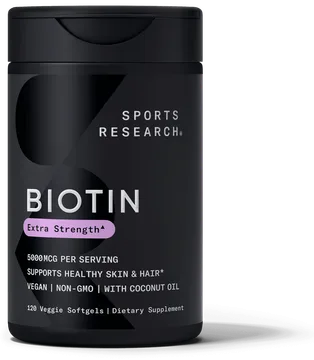 Sports Research Biotin with Coconut Oil bottle