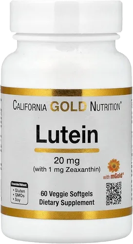 California Gold Nutrition Lutein with Zeaxanthin from Marigold Extract bottle