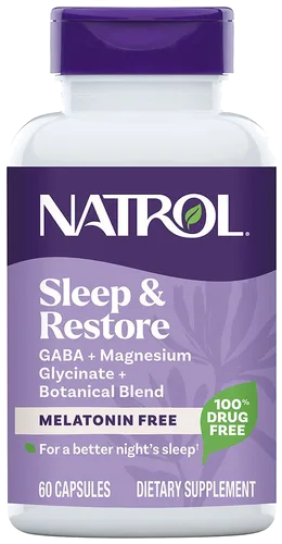 Natrol Sleep & Restore Melatonin Free bottle
