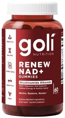 Goli Nutrition Renew NAD+ Gummies bottle